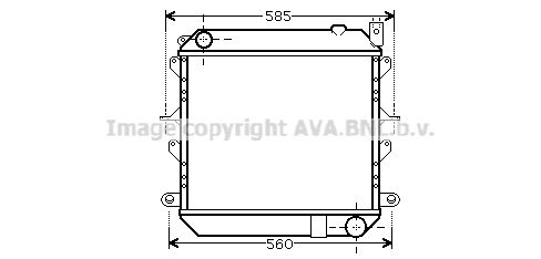 AVA QUALITY COOLING radiatorius, variklio aušinimas DN2310